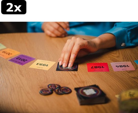 Thumbnail van een extra afbeelding van het spel 2x Hitster Partyspel - Kaartspel