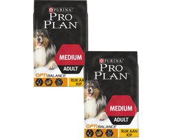 Pro Plan Dog Adult Medium Breed Kip - Hondenvoer - 2 x 14 kg