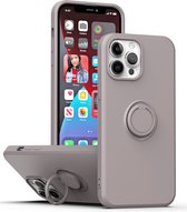 Apple iPhone 14 Pro Max Back Cover | Telefoonhoesje | Ring Houder | Grijs