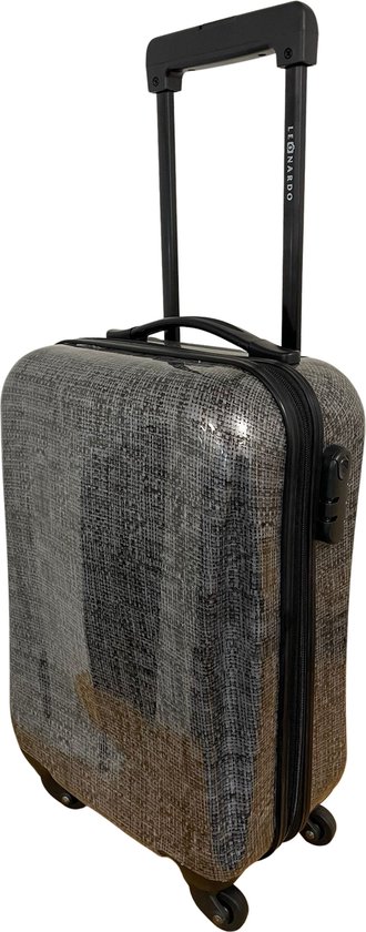 vervolging Allemaal Nodig hebben Leonardo Handbagage Koffer 51x31x20 - Hardcase - Cijferslot - Reiskoffer  -... | bol.com