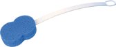 Éponge de bain Aidapt éponge bleue - manche long flexible