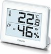 Beurer HM 16 Thermo-hygrometer - Thermometer - Luchtvochtigheid - Binnen - Smiley display - °C / °F - Incl. batterij - 3 Jaar garantie - Wit