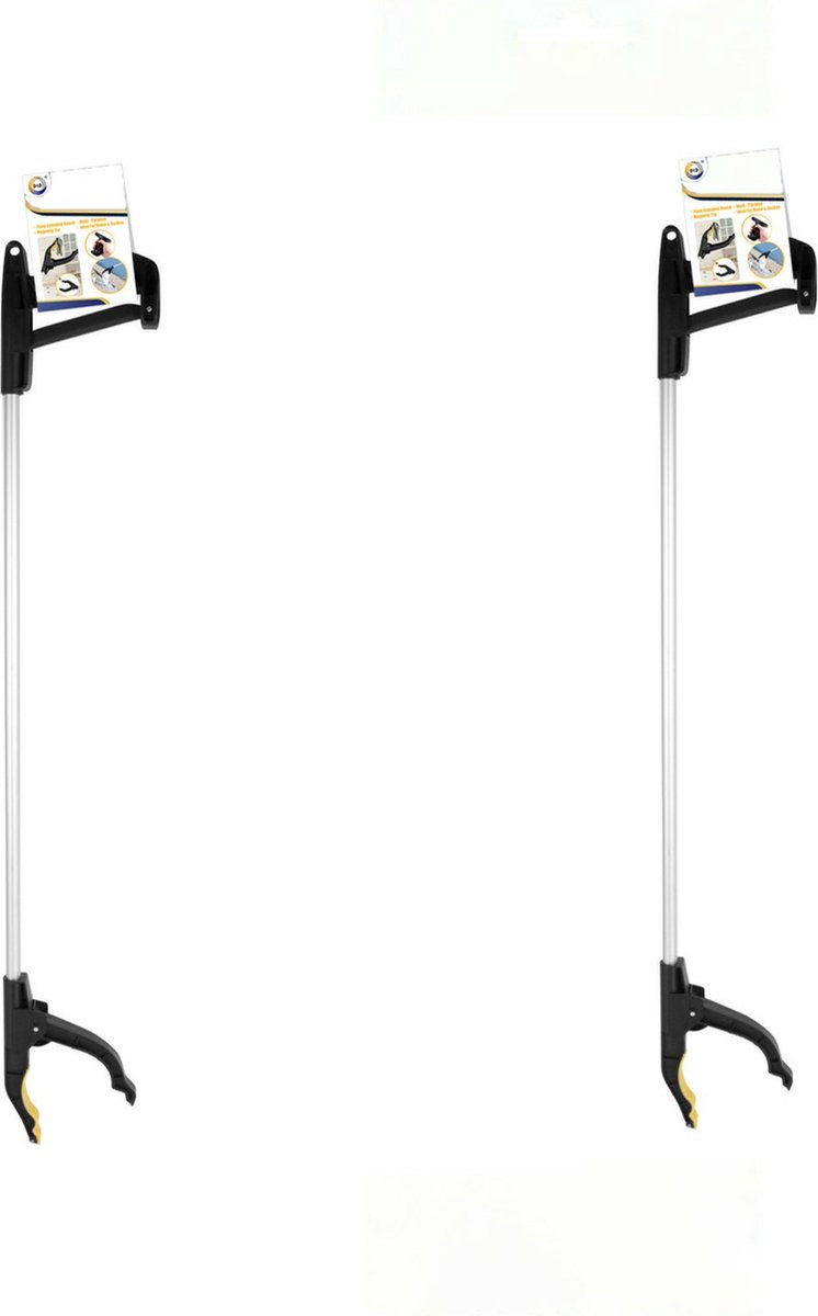 Goedkoopste Grijpers/afvalgrijpers met magneet - 10 stuks - 76 cm - wit