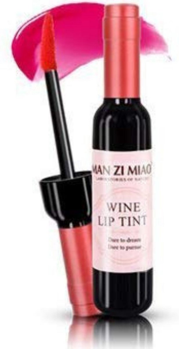 MAN ZI MIAO® Lippenstift - Wijn - Wine - Wijnfles - Lipgloss - Lipstick - Make Up - Rose - Rose Coral - Wine Lip Tint