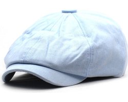 Krantenjongens Pet - Hemelsblauw - Achthoek - Newsboy - Sky Blue - Octagon