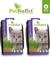 Pet-Buffet grass thin & fine 6x gras kweken voor je kitten