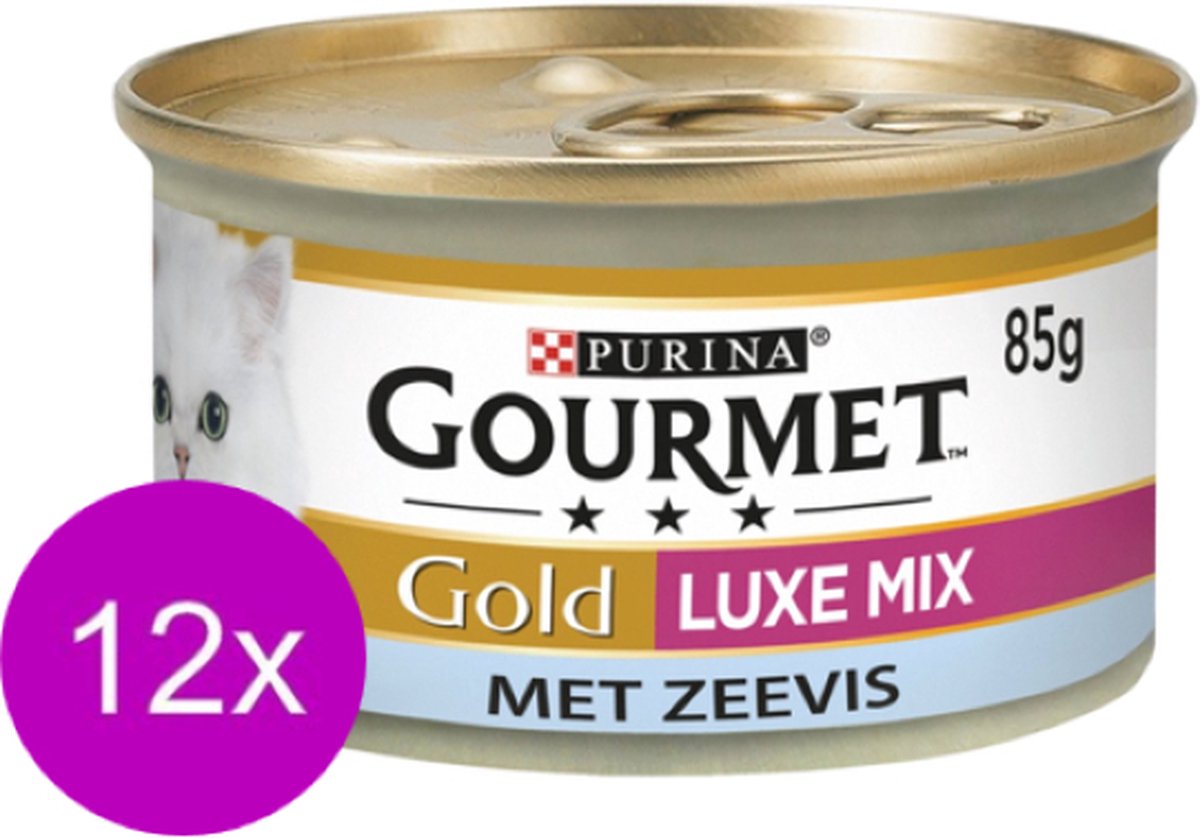 Gourmet Gourmet Gold - Luxe Mix Zeevis - Kattenvoer - 85g