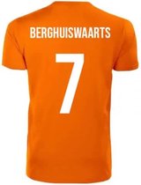 Oranje T-shirt - Berghuiswaarts - Koningsdag - EK - WK - Voetbal - Sport - Unisex - Maat XS