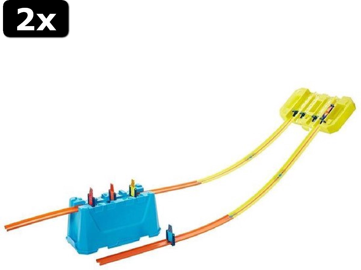 2x Hot Wheels Track Builder Power Boost Box - Circuit de course de 6