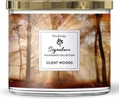 Woodbridge - Geurkaars - 3 lonten -Silent Woods - Geurnoten: kastanje kruidnagel vanille amber