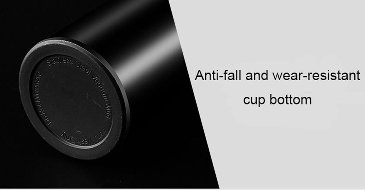 Bouteille Thermos avec Affichage de la Température LED - Smart Thermos -  Zwart - Écran