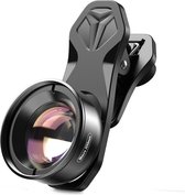 DrPhone APEX3 – 100MM Macro-Lens – HD Macro-Lens Voor Telefoon & Tablet – Macro Lens Met Universele Clip - Zwart