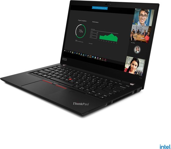 Lenovo ThinkPad T14 Gen 2 - Intel® Core™ i7-1185G7 Laptop 14.1 inch 1920 x 1080 (Full HD) 256 GB SSD NVME PCI 16GB DDR4 Windows 11 Pro - Lenovo - Hoofdafbeelding