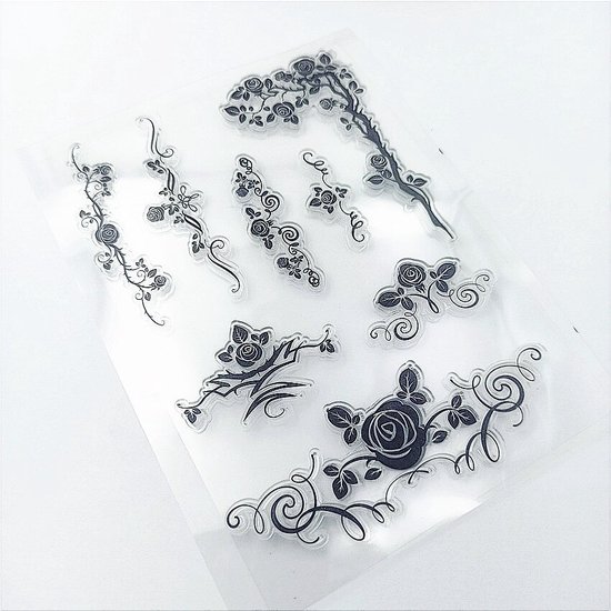 Rayher Stempel Clear Stamps Frohe Ostern, 11 Stück