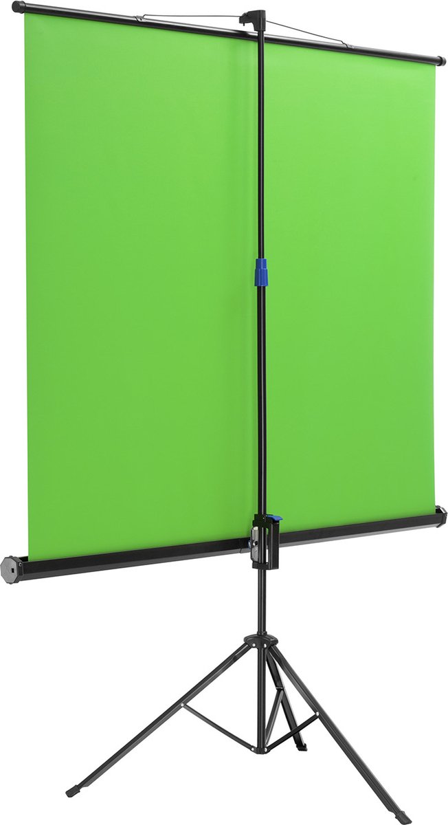 Maclean Green screen op statief, 92", 150x180cm, in hoogte