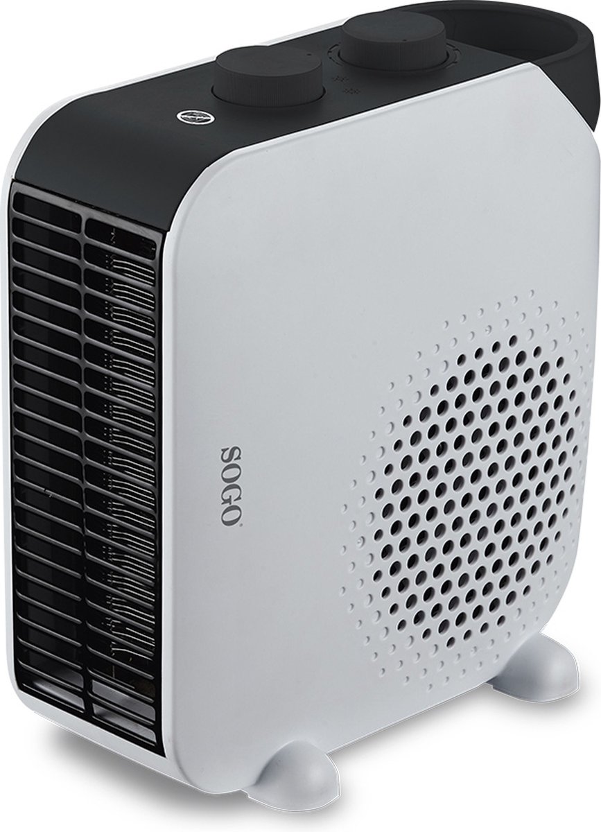 SOGO Chauffage Instantané 2000W - Thermoventilateur Horizontal Vertical Blanc