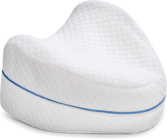 Foto: Orthopedisch kniekussen voor zijslapers kniekussen kniekussen voor in bed beenkussen knie kussen kniekussens zijslaapkussen artrose heupklachten houding correctie wit