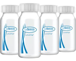 Dr. Brown's Borstvoeding Bewaarflesjes - 120 ml - Smalle halsfles - 4 stuks