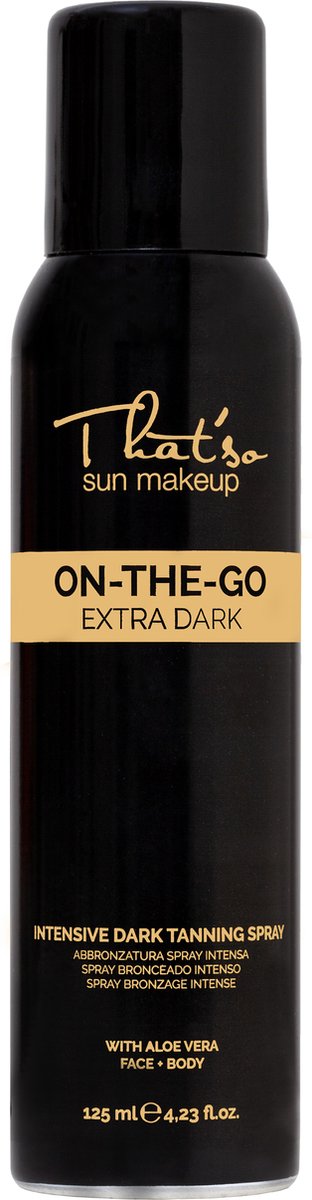 That'so Zelfbruiner Self Tan voor gezicht en lichaam - On the go Extra Dark - Direct bruine kleur - 125ml