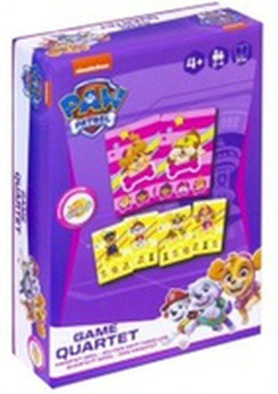 PAW Patrol Quartet spel - Roze / Multicolor - Karton - 2-4 spelers - Vanaf 4 jaar -... | bol.com