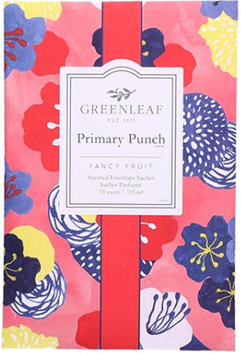 Greenleaf geurzakje Primary Punch 4 stuks
