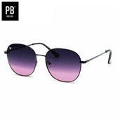 PB Sunglasses - Savannah Gradient Pink. - Zonnebril dames en heren - Gepolariseerd - Ronde stijl - Roze glazen
