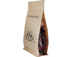 BOTANICA Gedroogde Rode Rozen Knopjes 100 g -Garnering voor Gin Tonic, Cocktails & Desserts – Premium gedroogd fruit