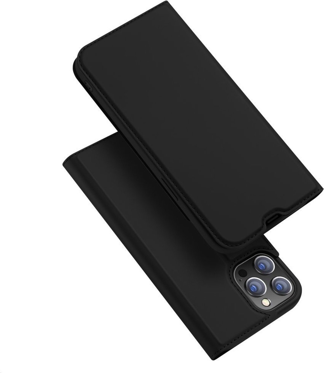 Telefoon Hoesje geschikt voor Apple iPhone 14 Pro - Dux Ducis Skin Pro Book Case - Zwart