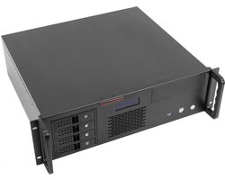 RackMatic - Rekdoos 19 "IPC microATX ATX 3U 2x5.25" 5x3.5 "diepte 400 mm