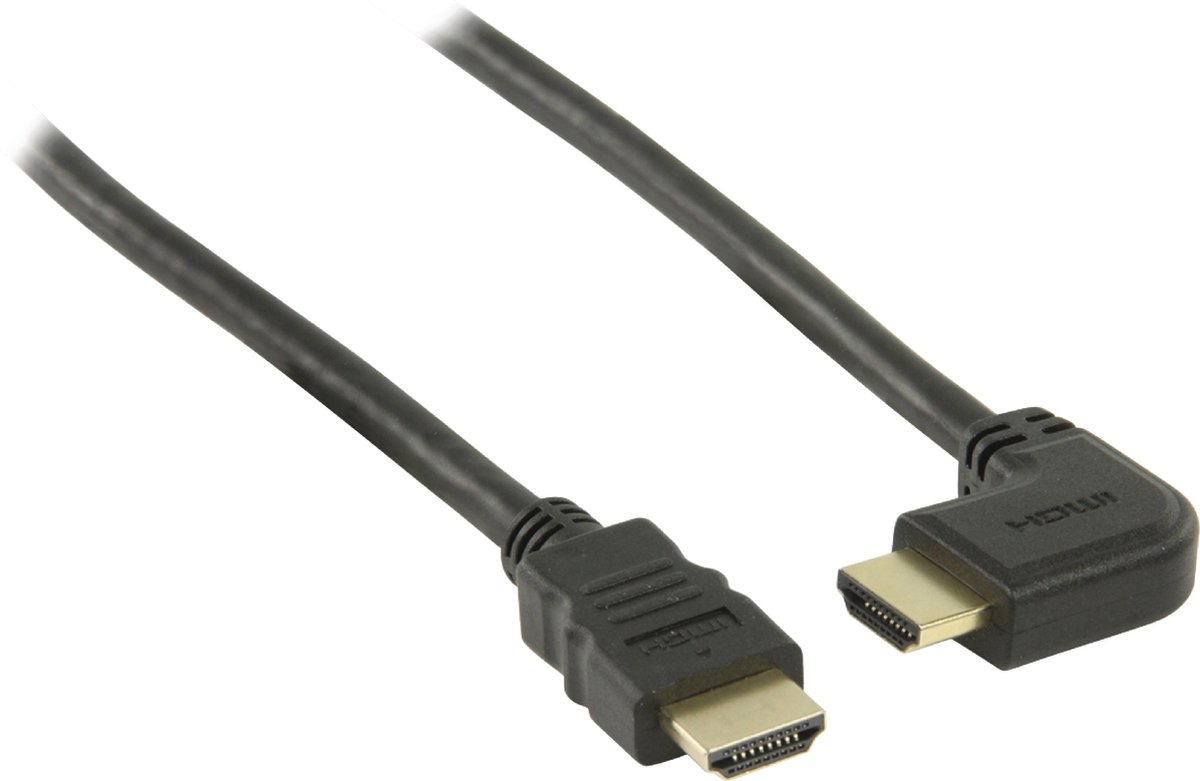 HDMI kabel - 90° haaks naar rechts - versie 1.4 (4K 30Hz) - 0,50 meter