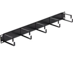 19'' Kabel Management Panel - zwart