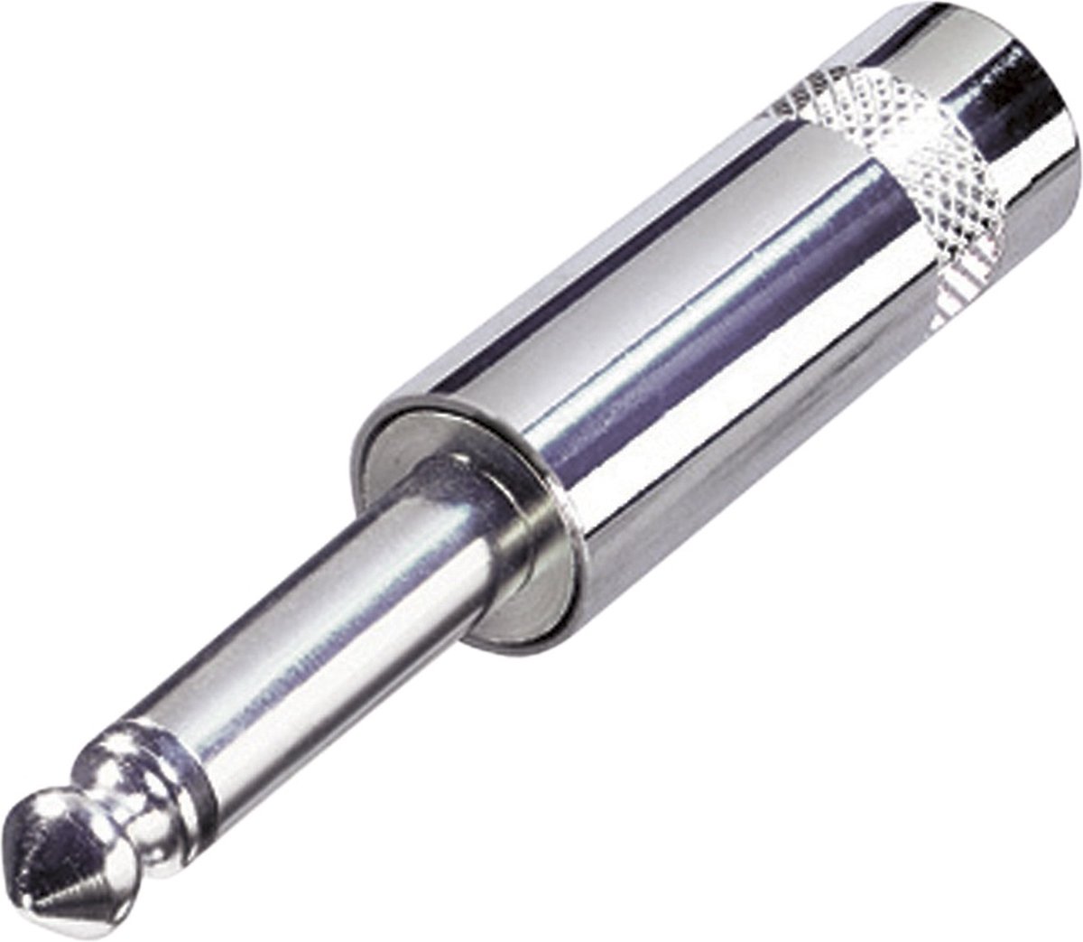 REAN NYS201 6,35mm Jack (m) connector - metaal - 2-polig / mono