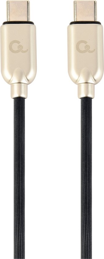 Cablexpert USB-C naar USB-C kabel - USB2.0 - tot 20V/3A / zwart - 1 meter