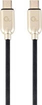 Cablexpert USB-C naar USB-C kabel - USB2.0 - tot 20V/3A / zwart - 1 meter