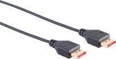 Dunne DisplayPort kabel - versie 1.4 (5K/8K 60Hz) / zwart - 1,5 meter