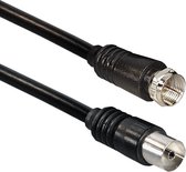 Câble coaxial F (m) - Coax IEC (f) / noir - 10 mètres