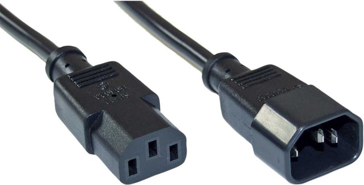 C13 - C14 stroomkabel voor UPS/PDU - 3x 1,50mm / zwart - 5 meter
