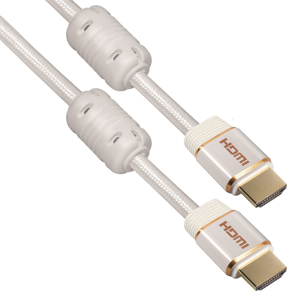 Premium HDMI kabel - versie 2.0 (4K 60Hz + HDR) / wit - 1,5 meter