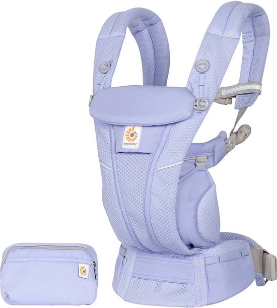 Ergobaby baby draagzak Omni Breeze Lavender ergonomische draagzak vanaf geboorte bol