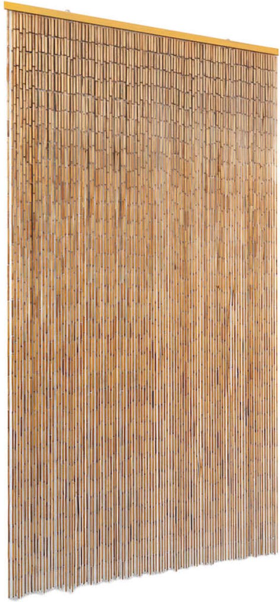Decoways - Vliegengordijn 100x200 cm bamboe