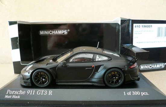 Porsche 911 GT3 R (991) 1/43 Minichamps - Jaune/Vert N°086/300 - Le Mans 2017