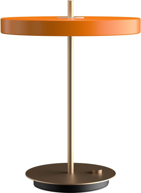 Luxus Draadloze Tafellamp Oplaadbaar - Aimée - Coffee - 21cm - Decoratieve tafellamp