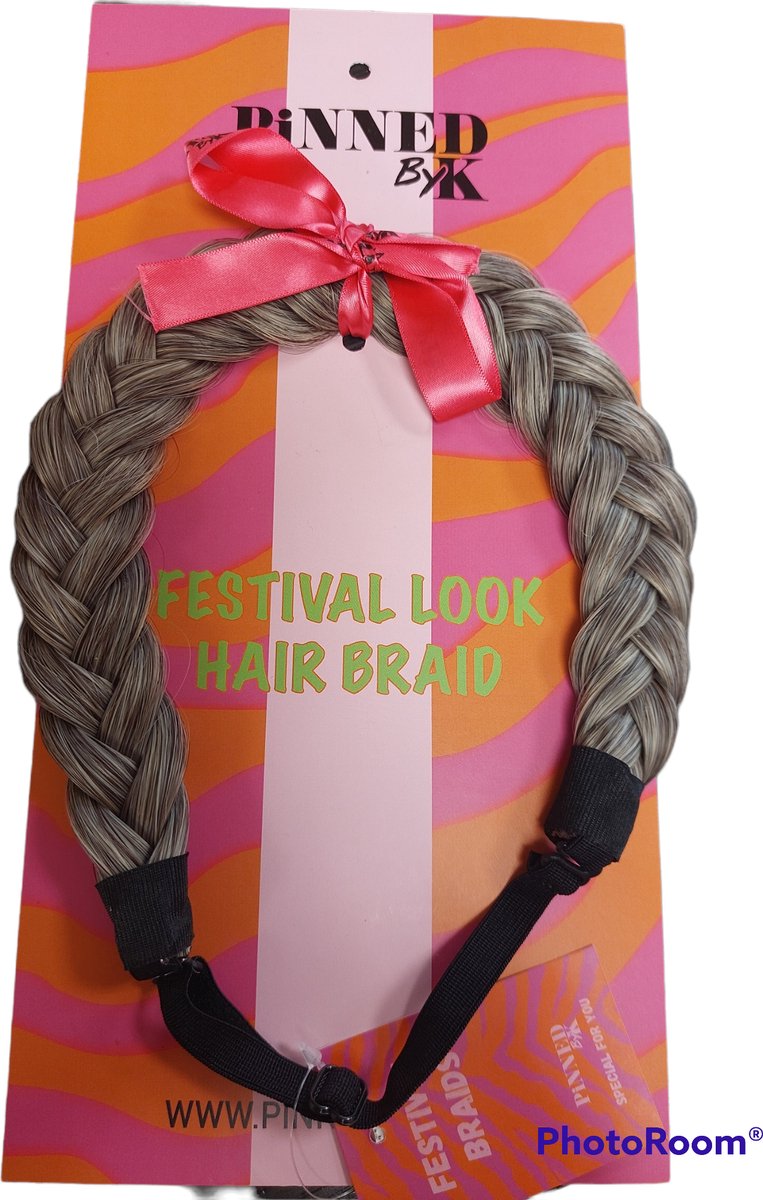 Pinned By K - Hair Braids - Ash Grey - Festival Look - Haarband - Haarvlecht