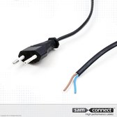 2-aderige aansluitkabel incl. stekker, 1.8m | Stroomkabel 230v | Voedingskabel | sam connect kabel