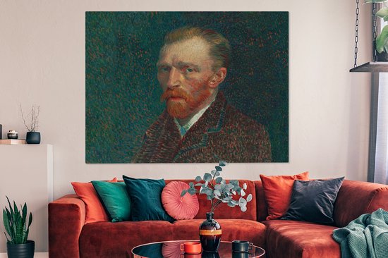 Toile - Peinture Art - Van Gogh - Maîtres Anciens - Autoportrait - 160x120 cm - Décoration Décoration murale - Chambre