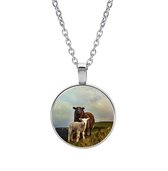 Boucles D'oreilles Pendantes Mouton En étain - Style Mignon, Crochets Acier Chirurgical