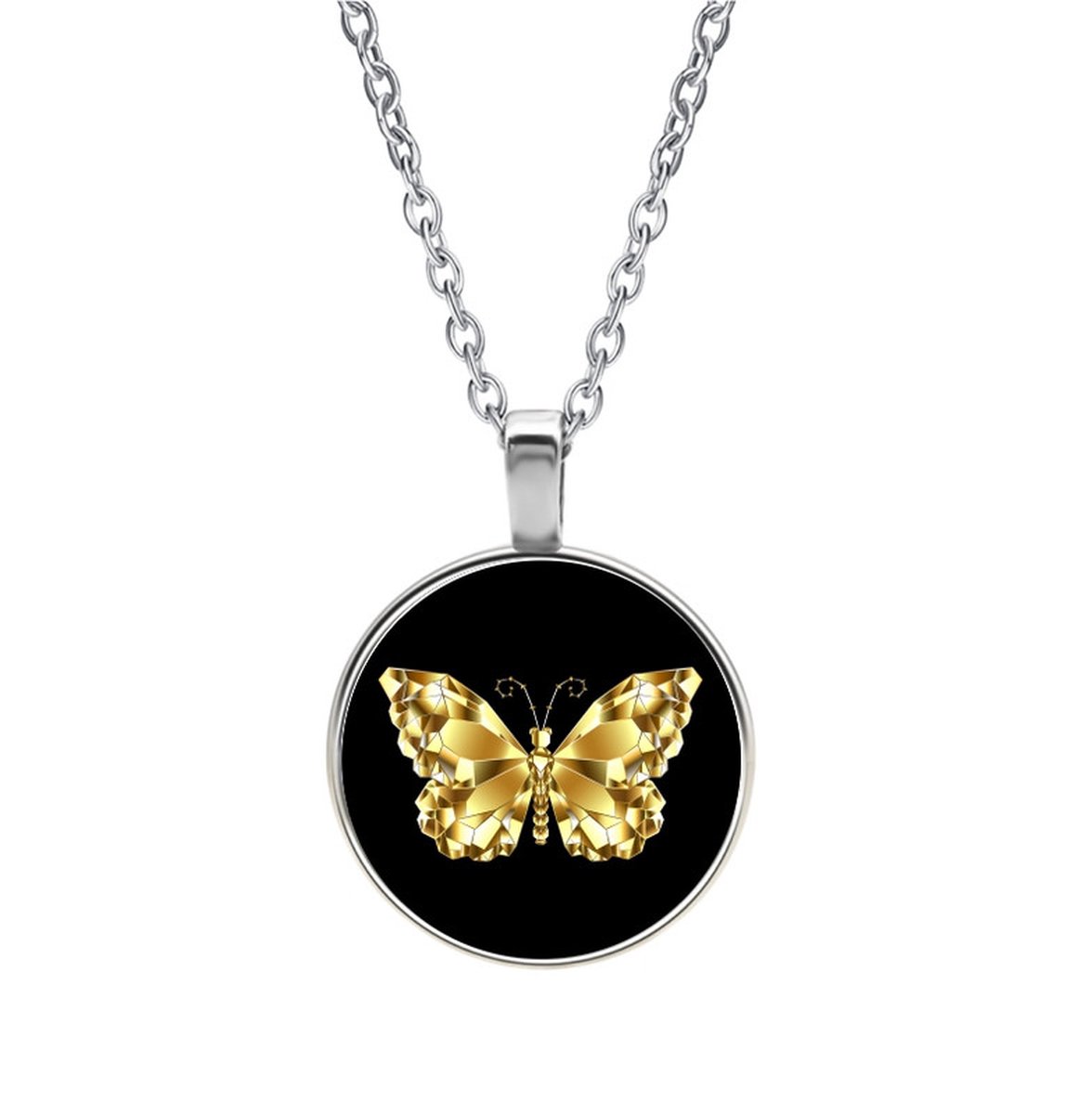 Ketting Glas - Vlinder