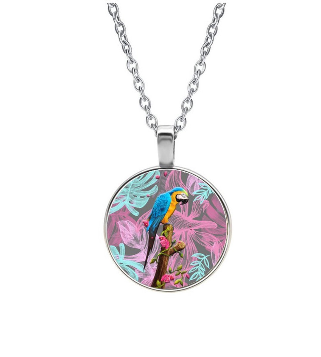 Ketting Glas - Papegaai