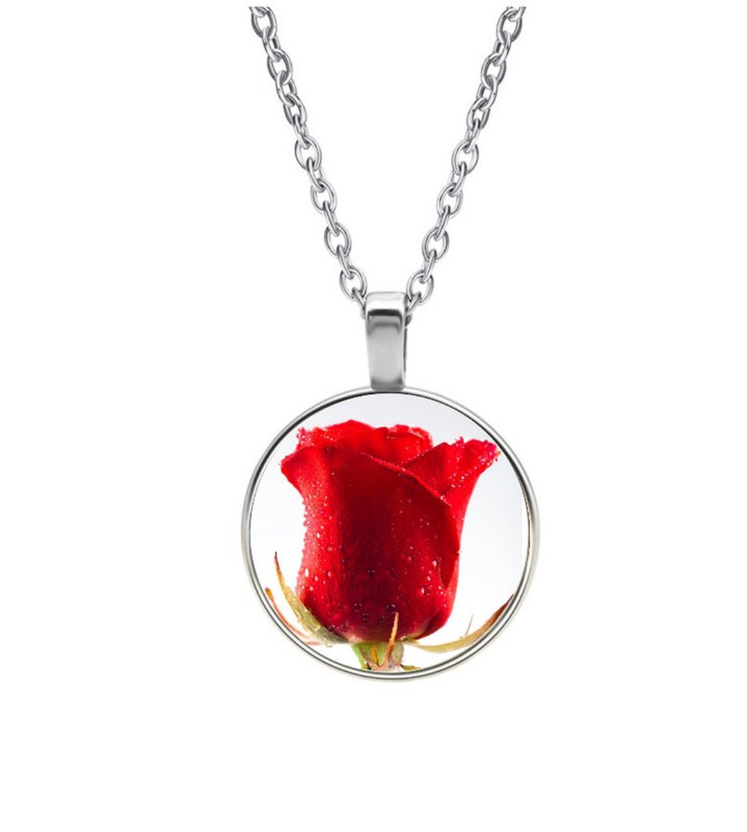 Ketting Glas - Roos