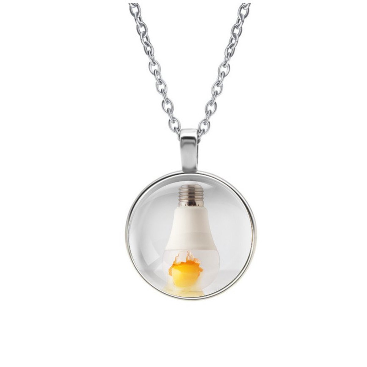 Ketting Glas - Lamp Ei